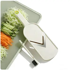 Japanese Style Cabbage Slicer - Multifunctional Vegetable Salad Slicer for Cabbage, Lemon, Cucumber, Carrot, Kitchen Cutting Tool Gadgets Kitchenware Utensils for Shredding & Chopping, Slicing Knife Scraper Shredder, Easy to Use & Clean, Compact Safe Grip