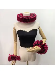 Anime Cosplay Colorful Ruff Collar Set, Gothic Retro Court Collar for Shooting Performance