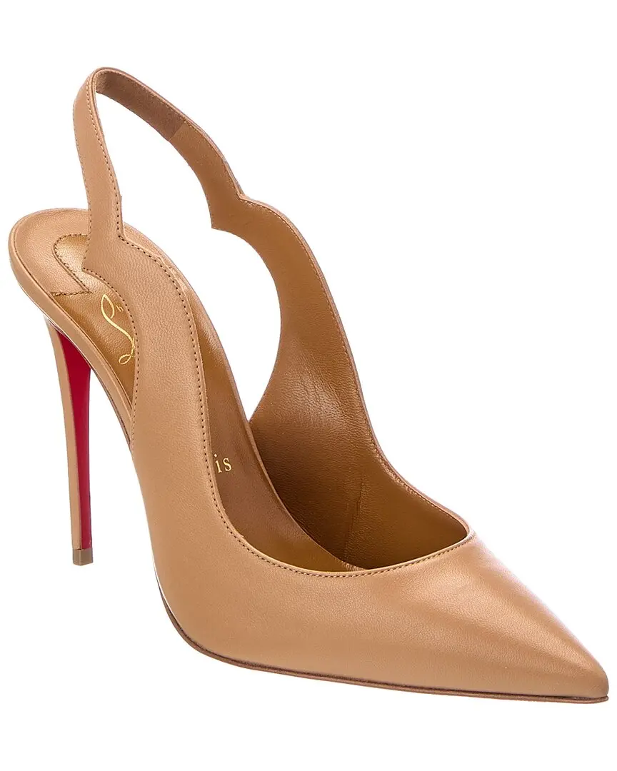 Christian Louboutin 100 Leather Slingback Pump
