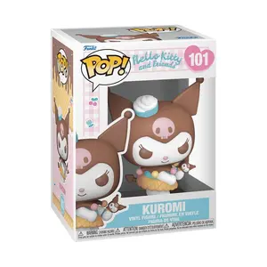 Funko pop! Hello Kitty & Friends- Kuromi (Ice Cream) (IC) #101 Collectible Pop Vinyl Figure