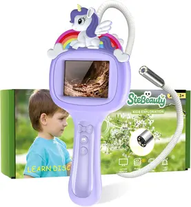 Kids Endoscope Borescope Snake Camera with Light, Educational Science Toys Kit, Best Birthday or Christmas Gift for 4-10 Years old Boys & Girls, for Outdoor Camping Nature Exploration Activities