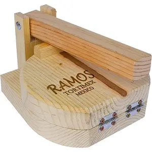 Champs Round Tortilla Wood Press 9" - Case - 6 Units