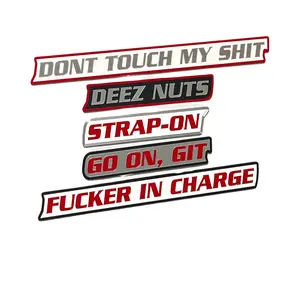 No Filter Collection - Magnetic Labels - Garage Shop & Man Cave - Durable 3D Print with Strong Flat Magnets - Perfect Gift for Father's Day - Metal Cabinet Toolbox Fridge or Entry Door adult Decor garage funny  wall sign