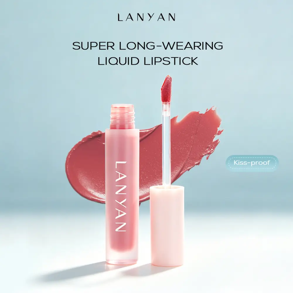 LANYAN Super Stay Matte Ink Lipstick, Long-Lasting & Flawless Velvet Matte Lip Tint, Versatile 2-in-1 Cheek Stain Makeup