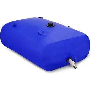240L/63gal Foldable Water Bladder Storage Container - Large Capacity Soft Water Bag for Drought Resistance Fire Prevention and Emergency Water