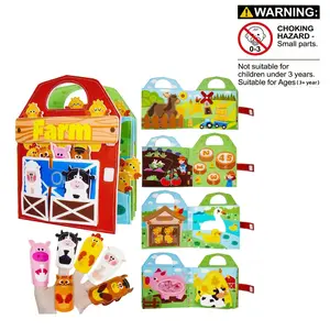 3D Story Cloth Book, Preschool Busy Book for Early Education, Enhances Fine Motor Skills, Educational Felt Learning Toy for Toddlers, Perfect Gift & Travel Companion