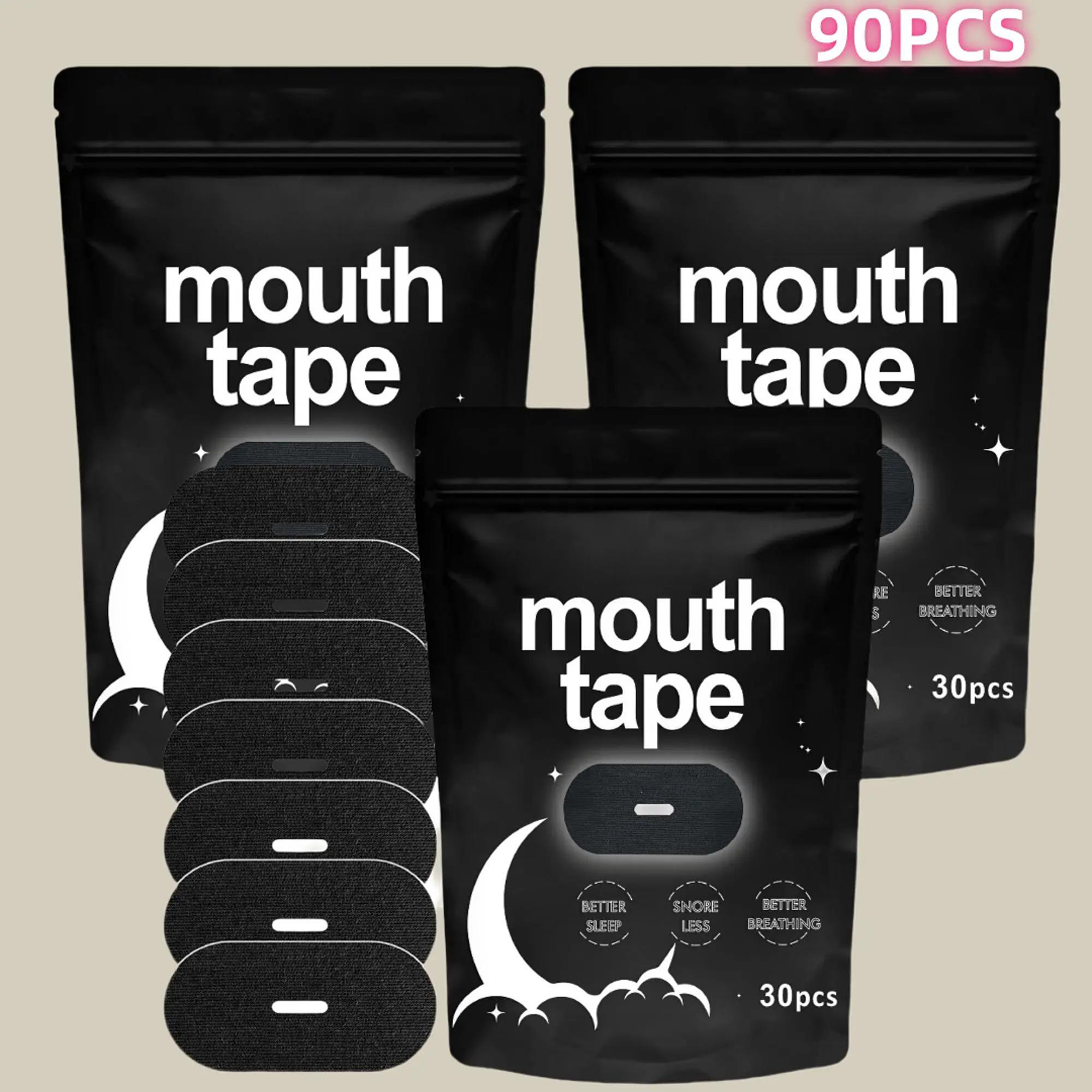 Sleep Mouth Tape, Snore Mouth Tape, 30pcs and 30pcs*2 Breathable Mouth Tape, Comfortable Sleeping Tape for Night Use, Sleep Strips, Sleep Breathing Patch