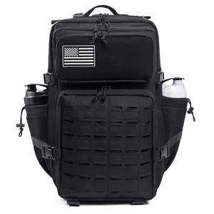 45L Military Tactical Backpack For Men Molle Daypack 3 Day Bug Out Bag Hiking Rucksack With Bottle Holder gymsharkminibag