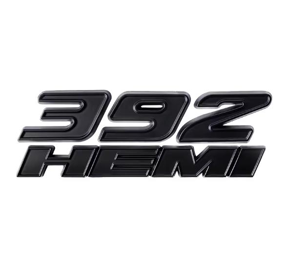 392 HEMI Engine Badge 6.4L Dodge V8 Muscle Car Accessory for Charger Durango 300 Challenger Mods Adhesive Emblem Easy Install