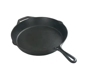 Classic 12" Cast Iron Skillet – Oven Safe with Dual Pour Spouts