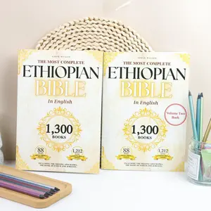 2 Pcs Biblical Workbook of Complete Comprehensive Ethiopian Bible Enoch Volumes I & Ii, Ideal Valentine's Day Present for Spiritually Minded Couples & Mythology Enthusiasts, Religious