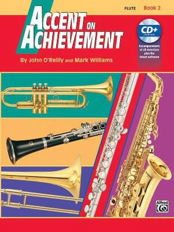 USED-Accent on Achievement, Bk 2: Flute, Book & Online Audio/Software by John O'Reilly (Paperback)