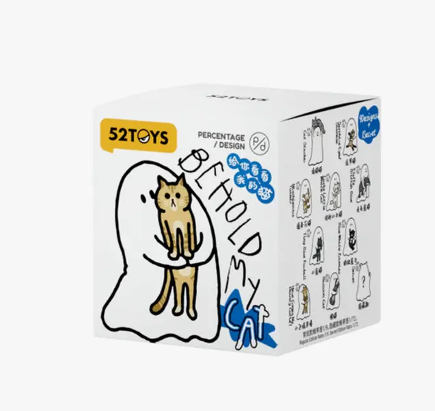 GHODY Adorable Cat Ghost Figurine - Behold My Cat Blind Box, Impossible to Resist Collectable Style for Expanding Sets, Oddities Gifts