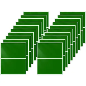 Color Coding Stickers Rectangle 3x2 Inch Vinyl Green Sticker Removable  Writable File Folder Moving Labels for Boxes  Office Marking 40 count