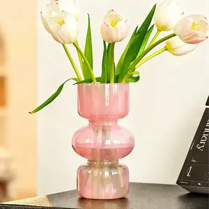 Christmas Glass Vase, Stylish Festive Home Decor, Holiday Floral Arrangements, Christmas Table Centerpiece, Elegant Gift Idea