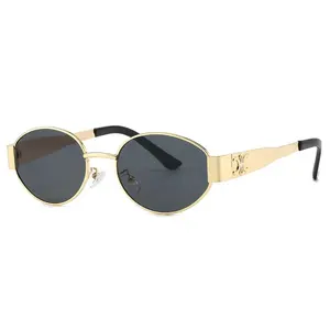 Fashion Luxury Metal Sunglasses for Men and Women Unisex Designer Sun Glasses Round Oval Unisex Stish Eyewear Shades UV400