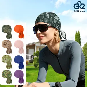 2Pcs Viral TikTok Breathable Mesh Durag for Men, Quick Dry Pirate Head Wrap, Lightweight Turban for Cycling Running Hiking & Hip Hop Style