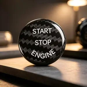 Why Every Car Guy Is Swapping Their Start/Stop Button for This Carbon Fiber One cover