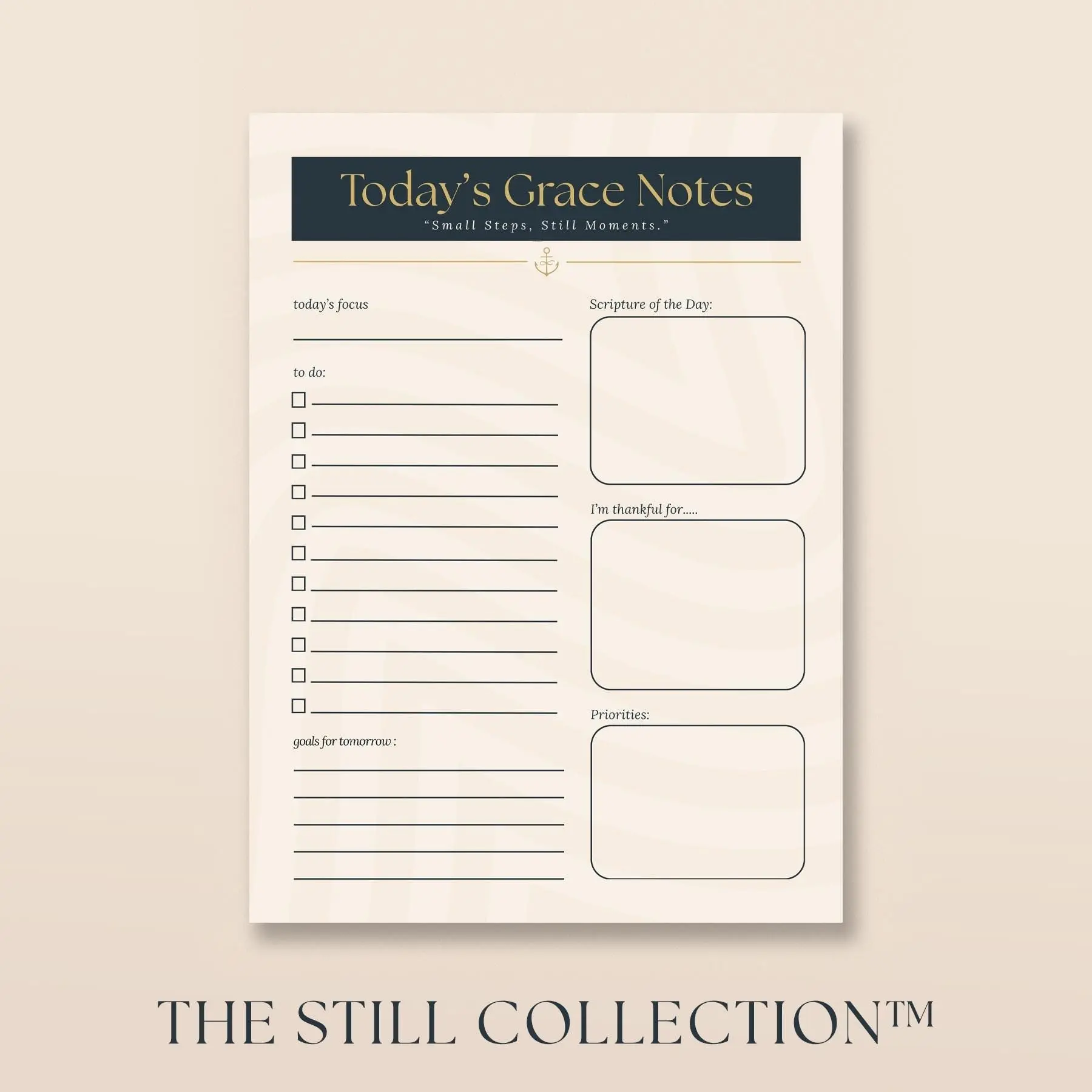 Grace Notes Christian Notepad – 4×6 Daily Scripture Pad