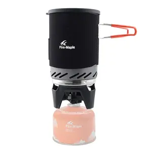 Backpacking and Camping Stove System | Outdoor Propane Cooking Gear | Portable Pot/Jet Burner Set | Ideal for Hiking, Trekking, Fishing, Hunting Trips and Emergency Use