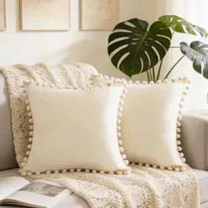 1pc Pink Velvet Throw Pillow Cover Cushion Cover Modern Minimalist Luxury Style Soft Skin-Friendly All-Season 17.7x17.7Inch Pillow Insert Not Included For Living Room Bedroom Sofa Car Seat Home Decor