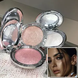 1-pack single-color highlighter, face brightening highlighter, long-lasting non-smudge flash cream, shining luster, High Shine Makeup, enhancing contours, creating 3D three-dimensional makeup effects, suitable for daily and date makeup - gift