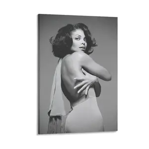 Janets Jacksons Sexy Canvas Art Poster. Contemporary R&B Singer. Wall Art Picture Print. Modern Bedroom Decor for Family. Poster Canvas Wall Art For Bedroom Decor Bar Office Room Decor Gift
