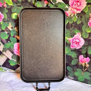 Comal Mármol  Heavy Duty Griddle for Cooking Kitchen Utensils caja amarilla Cookware