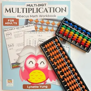 Multi-Digit Multiplication Mazes for Adults: Abacus Math Workbook