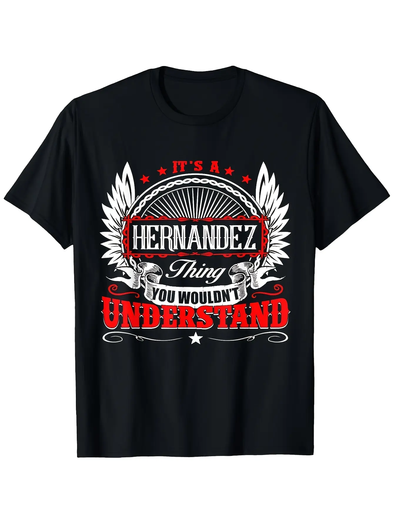 It'S Hernandez Thing You Wouldn'T Understand Birth unisex soft cotton short sleeve t shirt, vintage graphic casual tee for men women teens, perfect birthday holiday gift for camping travel gym daily street  wear