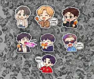 Funny Chibi Come On Wing Sticker, Gift For Fan
