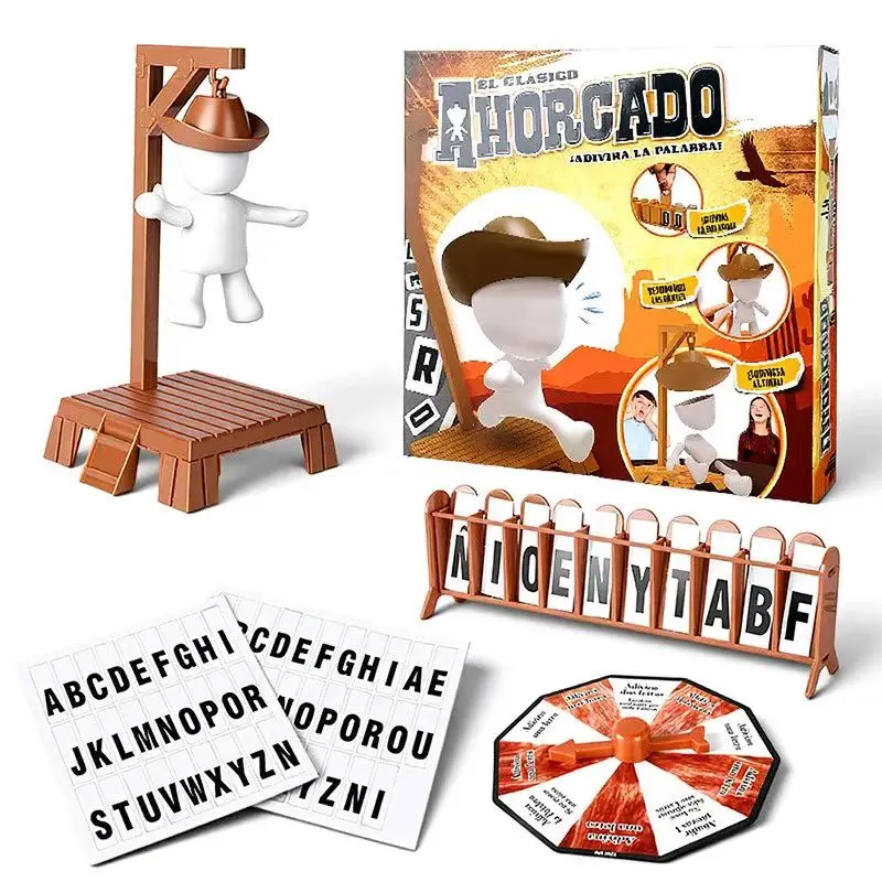 Magnetic Gallows Tabletop Game Toy, English Word Game Desktop Family Interaction Hit, Fun Educational Toy for Kids and Adults