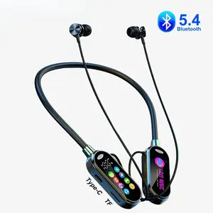 Color Screen Bluetooth 5.4 Earphones Neckband Headphones Wireless Noise Reduction Earbuds for Live Earphone Monitor Color Screen Bluetooth 5.4 Earphones Neckband Headphones Wireless Noise Reduction Earbuds for Live Earphone Monitor