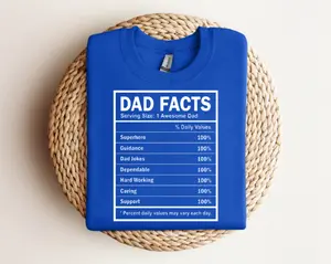 Dad Facts Nutritional Father's Day DTF Transfers
