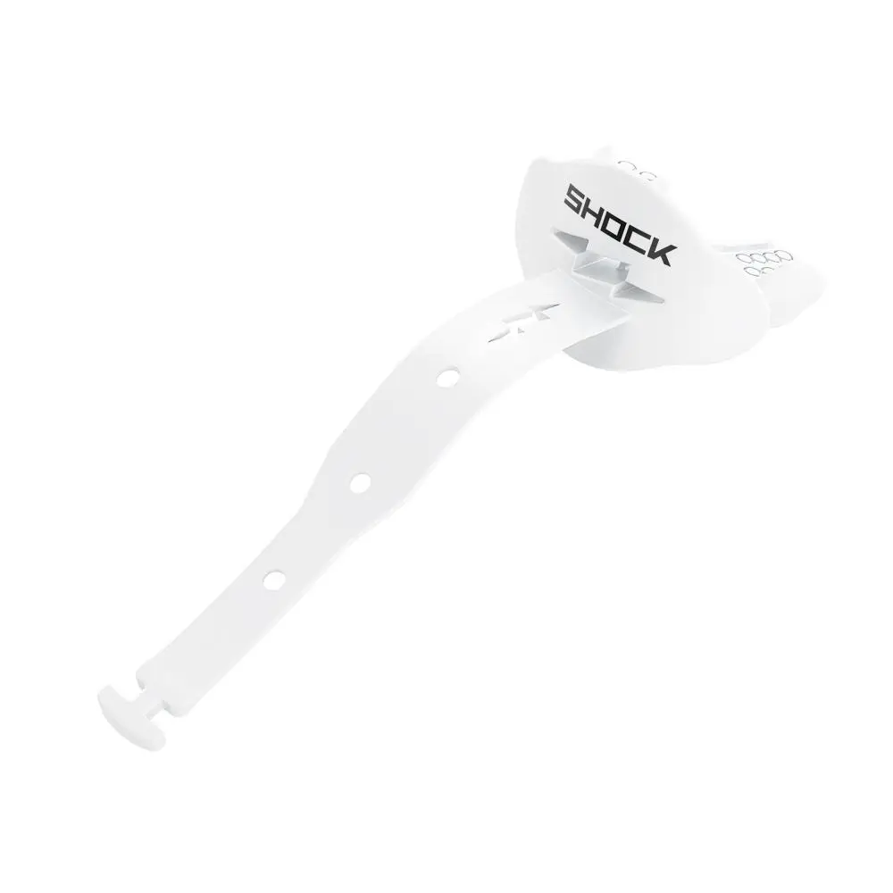 Shock Doctor Bolt Lip Guard - Permanent Strap Football Lip Protector with Airflow Channel & One-Piece Molded Construction for Safety and Comfort - Protective Gear