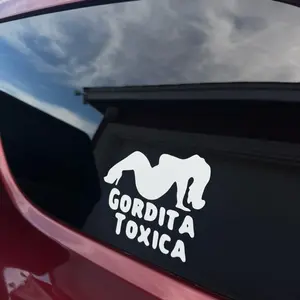 Gordita Toxica Window Vinyl Decal Sticker