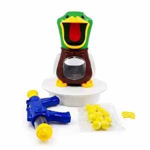 Addictive Duck Shooting Toy – Stress Relief Prank Game with Ball Blaster, Indoor Outdoor Fun Gift