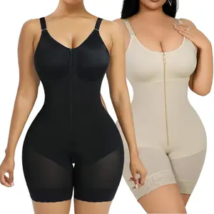 Fajas Colombianas Shapewear Tummy Control Butt Lifter Shaper with Zipper Crotch Detachable Shoulder Strap Black Friday Minimalist Comfort Bodysuit Compression Vneck Basic Womenswear Waist Trainer Shapewear Adjustable V-Neck Vest