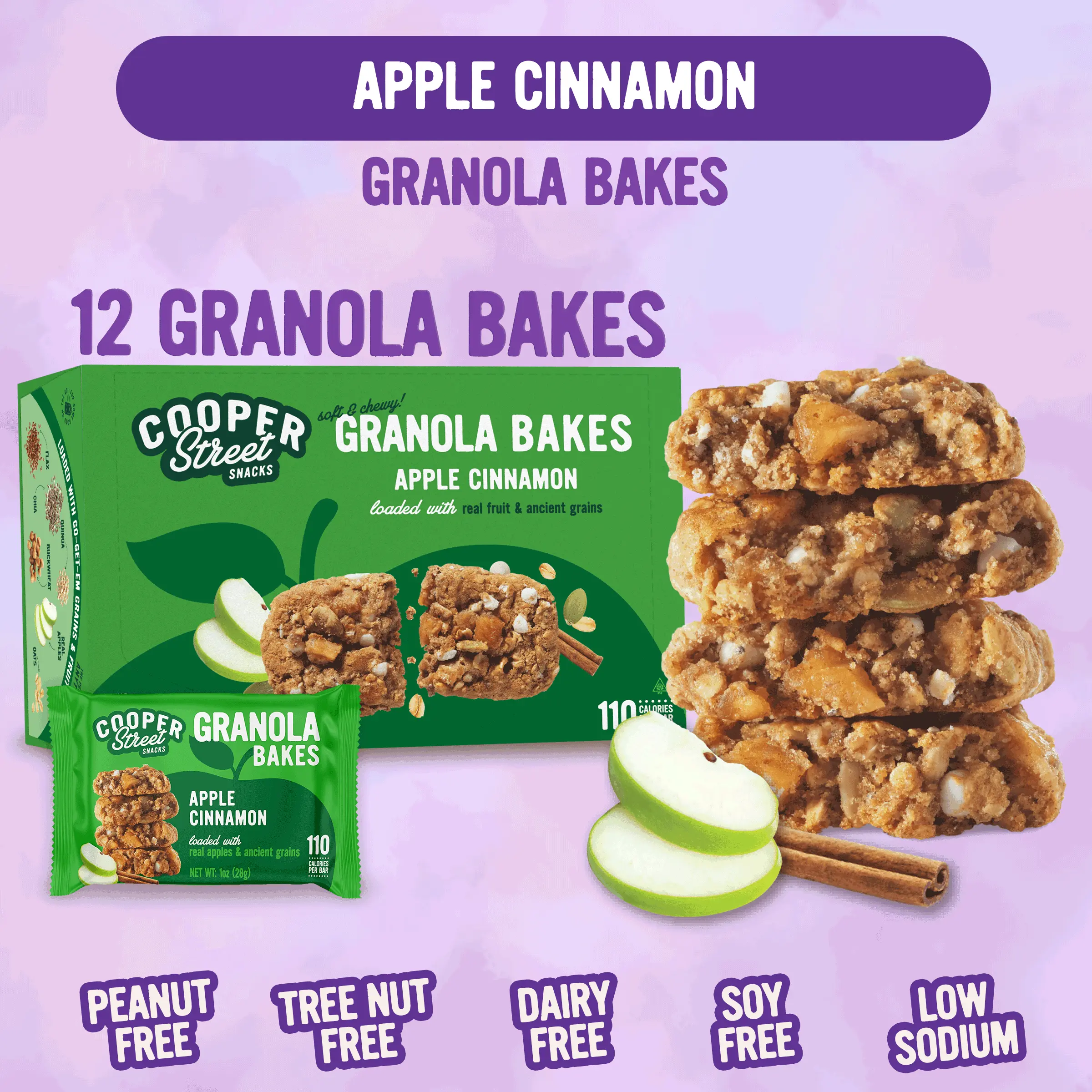 Cooper Street Apple Cinnamon Granola Bakes - 12 Pack