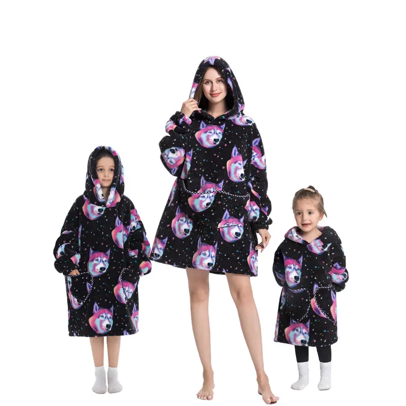 Funny dog head warm clothing