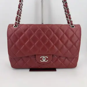 Pre-owned CHANEL lleather Crossbody Bags Chain Shoulder Bag, Quilted Caviar Red