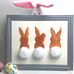 Water color Chocolate Easter Bunny Sign Hand-painted - Easter Bunny Decor - 8x10 Sign - Cotton Tail