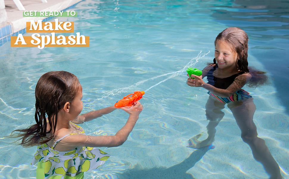 6 Pack Mini Water, Small Squirt Blaster Pool for Boys Girls Summer Gifts for Party Favors Outdoor Water Fighting