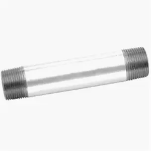 Anvil International 8700147005 .13 x 3 in. Steel Pipe Fitting Galvanized Nipple, Galvanized Steel, 13X3 In