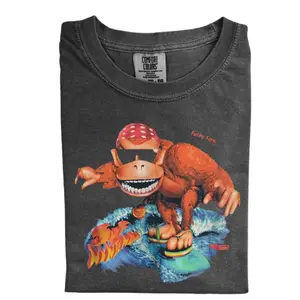 The Vintage Funky Kong Surf Comfort Color Shirt, Vintage Game Shirt, Gift for Men, Gift for Women, Crew Neck T-shirt, Trending T-shirt