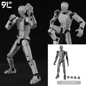 9L3D Multi-Jointed Movable T13 Lucky13 Printed Male Base Body Poseable Blank Action Figure Mannequin Dummy13 Action Figures Toys