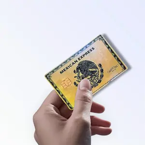 Mexican Express Gold 2 Holographic Credit Card Skin Debit Card Sticker Wallet Decal Cover Waterproof Vinyl Easy to Apply