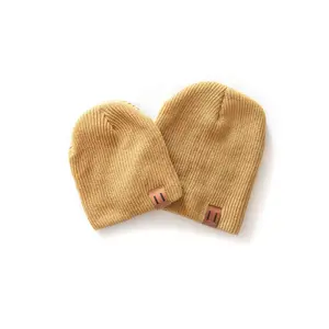 Daddy & Me Dude Beanie in Mustard Yellow *Sold Separately*