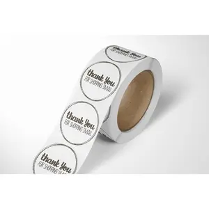 Leopard Print Thank You Stickers - 500 Count