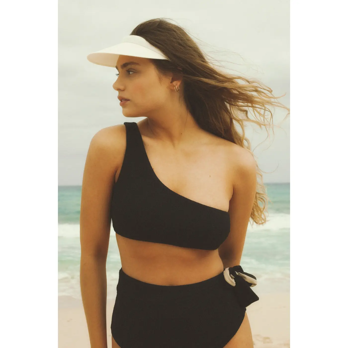 Women's Adjustable Triangle Bikini Top - Reversible Sides, 80% PA 20% EA Textured French Fabric & Recycled Lycra, Slimming Cut to Accentuate Best Features (Sports & Outdoor Swimwear Surfwear), Two Fabrics
